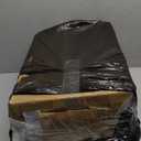 Furnulem 5 Drawer Black Dressers for Bedroom 2 Tier Shelf Storage Small Fabric Dresser for Closet Sturdy Metal Frame Modern Style Storage Cabinets Organization Units for Hallway Rooms