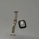 QUNDAXI Slim Watch Band Compatible with Apple Watch 41mm 45mm 42mm 44mm 40mm 38mm Metal Stainless Steel Watchband Suitable for iWatch 11/10/9/8/7/6/5/4/3/2/1/SE Series Women Luxury Strap (Silver and Gold)