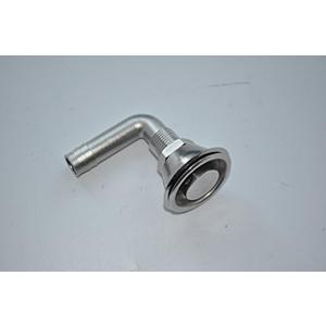 ISURE MARINE Boat Gas Fuel Vent for 3/4" Hose Universal 90°Stainless Steel Marine Boat Flush Mount Fuel Gas Tank Vent