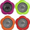Kitchen Sink Strainer, 4PCS Silicone Sink Strainers, Large Wide Rim 4.5" Diameter Sink Drain Strainer for Kitchen Sink - Multicolor