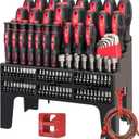 SUNHZMCKP 124-Piece Magnetic Screwdriver set, Includes Slotted, Phillips, Pozidriv, Hex, Torx and Precision Screwdriver, ratcheting screwdriver and nut drivers With Storage rack
