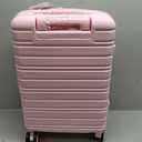 LARVENDER Carry On Luggage 22x14x9 Airline Approved, 20 Inch Expandable PC+ABS Hardside Suitcase Carry On Luggage with Spinner Wheels TSA Lock for Women Men (Pink), 20 Inch - EXT
