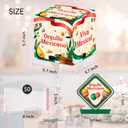 Mexico Independence Day Birthday Money Box Gifts for Cash Pull, Happy Birthday Boxes Gifts for Money Pull Out Card, 50Pcs Transparent Bags (Apricot)