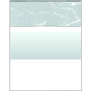 Compuchecks Top Blank Check Paper - 1000 Pack, Quick-Books & Laser Printer Compatible - Security Business Checks with Voucher - 8.5" x 11" Green Marble
