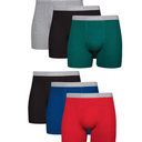Hanes Men's Boxer Briefs, Cool Dri Moisture-Wicking Underwear, Cotton No-Ride-up for Men, 6 Pack, Assorted, S