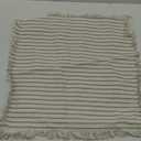 Throw Pillow Covers 18x18 Set of 2 Striped Fringe Pillow Cover Farmhouse Cushion Covers with Tassel Neutral Boho Pillows Decorative Square Pillowcase for Couch Sofa Bed, Khaki