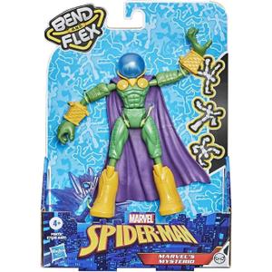 Spider-Man Marvel Bend and Flex Marvels Mysterio Action Figure Toy, 6-Inch Flexible Figure, Includes Accessory, for Kids Ages 4 and Up