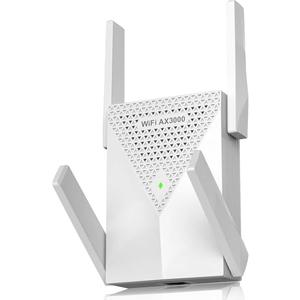 3000Mbps WiFi Extender-AX3000 WiFi 6 Extender Dual Band (2.4G/5.8G), Signal Booster with Gigabit Ethernet Port, Access Point, No Required App, Covers Up to 12,000sq.ft and 99 Devices WiFi Booster