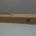 1Inch Single Curtain Rods, Decorative Drapery Rods Adjustable 84-120IN Length, With Horn Finials, Wall Mount and Ceiling Mount, Matte Black