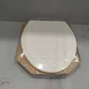 Bemis 1500EC Durable Wood Toilet Seat with Easy Clean Hinges, Made in USA, Elongated, Biscuit