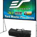 Elite Screens Yard Master Plus, 180-INCH 16:9 Height Setting Adjustable Portable Projector Screen, 4K HD Outdoor Indoor Movie Theater Front Projection, OMS180H2PLUS