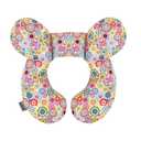 KAKIBLIN Baby Neck Pillow, Upgraded Baby Support Pillow,Baby Neck Support Pillow for Carseat, Newborn Neck Support for Car Seat,Pushchair,Travel (Flower)
