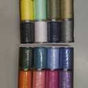 BlesSew Sewing Machine Thread 24 Spools, 1000 Yards Each All Purpose Polyester Thread Set, 22 Colors + Black & White Thread for Sewing Machine, Ideal for Beginners, Quilting & Repairs