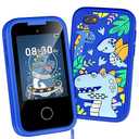 Kids Phone for Boys, Christmas Birthday Gifts for Boy Girl Age 3-10 Kids Toys Cell Phone, 2.8" Touchscreen Toddler Learning Play Toy Phone with Dual Camera, Game, Music Player, 8GB Card Blue