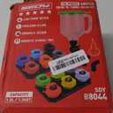 18-Piece Engine Oil Funnel Set, 1.59QT/1.5L Automotive Oil Funnel Kit with 12 Adapters, Elbow Fitting, Arrow Screen and Magnetic Storage Hooks Tray, Compatible with GM, Ford, BMW, Audi, Land Rover Etc