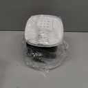 Automatic Cat Feeder, Cat Food Dispenser with Stainless Steel Bowl, Timed Portion Control 20 Portions 6 Meals Per Day, Voice Recorder, Dual Power Supply for Small Dogs (White)