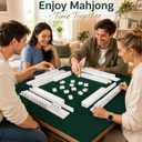 21-inch Wooden Mahjong Racks with Pushers Set of 4 – Mahjong Tile Racks for American Mahjong Tile Set, Essential Mahjong Accessories for Mahjong Night Game Play (Magnetic-White, Large)