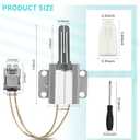 WB13X25500 for GE Oven JGB660SEJ4SS Gas Range Oven Igniter JGB700SEJ4SS PGB911SEJ2SS DS043KX 4369880 223C3381G029 501RB 180220MT1 AP5986244 PS11726670 Replacement with Screwdriver