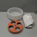 6.25 Hole Saw for Recessed Lights Can Lights, 6-1/4 Inch Hole Cutter with Dust Bowl Catcher for Led Recessed Lighting 6 Inch and Wood Metal Drywall, Bi-Metal Construction (Orange)