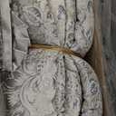 CROSCILL King Comforter Set, Luxe Chenille Jacquard Floral Medallion, Microfiber Twill Comforter for a King-Size Bed, Oversized Comforter King Bedding, 2 Shams & Bedskirt, Loretta, Beige 4 Piece