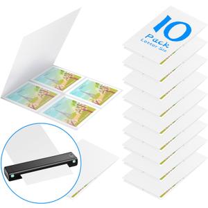 Laminator Carrier Sleeve Lamination Carrier Thermal Laminating Carriers Sheets Thermal Carrier Sheet for Laminator with All Brand Laminating Pouch (10, Letter Size)