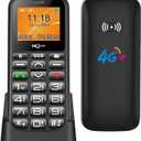 HCMOBI 4G-LTE Cell Phones for Seniors,Big Button Cell Phones for Elderly, Basic Feature Mobile Phone with SOS Button,Type-C with Charging Dock,1000mAh Large Capacity Battery,Dual-SIM,FM.