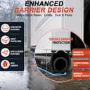 Garage Door Seals Bottom Rubber - Jobon 20 Ft Heavy-Duty Garage Door Weather Stripping Bottom Seal with Pre-drilled Aluminum Track Retainer Kit, Easy Installation for Home & Commercial