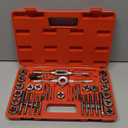 40PCS Metric Tap and Die Set, Metric Tap Set M3-M12, Threading Tool Kit, Full Accessories for Internal and External Threading