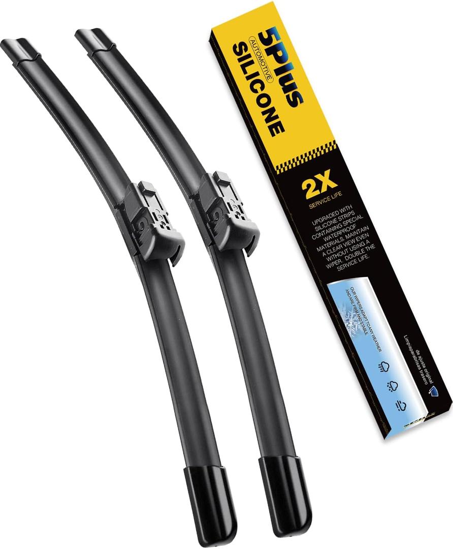5 PLUS Silicone Wiper Blades 26 20 Inch Replacement For VOLVO XC60 2017-2010 XC70 2016-2008 S40 S60 S80 2018-2011 C30 C70 13-07,Automotive Replacement Windshield Wipers With Water Repellent