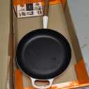 Le Creuset Enameled Cast Iron Alpine Wood Handle Fry Pan, 10.25", White