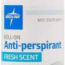 Medline MedSpa Roll-On Antiperspirant Deodorant, 1.5 oz, Long-Lasting Freshness, Count of 5