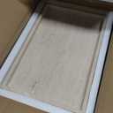 BUICCE Rectangular Decorative Serving Tray,Modern Travertine Large Coffee Table Tray