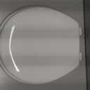 Mayfair Athens Toilet Seat, Easy Clean Hinges and Durable Wood Seat, Round, White