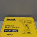 Cordless Impact Wrench 1/2 inch for Dewalt 20V Battery, 1000/1200N.m Impact Driver High Torque Brushless Electric Impact Gun Includes LED Work Light Variable Speeds for Car/Truck RV/Mower