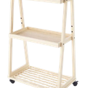 Whitmor 3 Tier Slat Wood Cart