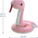 Pink Plush Snake Stuffed Animal Toy, Soft Cuddly Plushie Hugger Toy for Boys & Girls, Gifts for Kids or Girlfriend, 17 Inches
