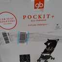 gb Pockit+ All-Terrain, Ultra Compact Lightweight Travel Stroller with Canopy and Reclining Seat in Velvet Black