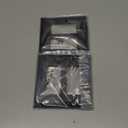 2-Pack Decorative Double Decorator Outlet Cover Plate, Matte Black Durable Natural Bamboo Fiber Wall Plates for Electrical Outlets, Receptacle, GFCI Outlet, Dimmer Switch, 2-Gang, Corrosion Resistant