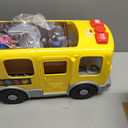 Fisher-Price Little People Toddler Toy Big Yellow School Bus & Community Heroes Set, Musical Pull-Along Vehicle & 9 Figures for Kids Ages 1+ Years, Large