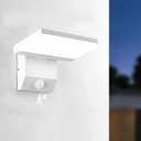 Wired Motion Sensor Outdoor Lights Fixtures LED 18W Modern Exterior Porch Lights Wall Sconce Light for Patio Doorway Garage White Square Cool White 6000K