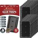 Mouse & Insect Traps 12 Pack, Heavier Sticky Traps with Non-Toxic Glue for Small Mice & Insects. Sticky Mouse Traps Indoor, Easy to Set, Pet Safe Pest Control
