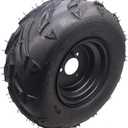 168-7 right Tires Wheels with Rim For 50-125cc TAO TAO ATV Go-Kart Mini Bike ATV.