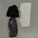 Nuanchu 3 Pairs Open Toe Zipper Compression Socks 20-30mmhg Zipper Compression Stockings Knee High Socks for Men Women Edema (XL, Black, White, Dark Gray)