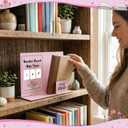 Jingmore Books Read This Year Counter with Erasable Pen to Be Read Shelf Book Lover Gift Bookish Accessories Bookworm Gift for Club Members Student Teacher Reading Accessories(Pink)