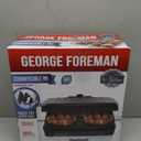GEORGE FOREMAN Contact Submersible Grill, 5-Serving Grill - Adjustable Temperature Control, Black Plates, Wash the entire grill