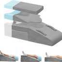 Knee Pillow for Knee Replacement Surgery, Memory Foam Knee Leg Elevation Pillow for After Surgery Recovery, Leg Pillow Surgery Recovery Equipment for Sciatica Lower Back Hip Ankles