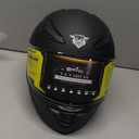 VCOROS Motorcycle Full Face Helmet for Unisex-Adults DOT Approved WS-609 Motorbike Street Bike Racing Helmets (XX-Large, Matte Black-R)