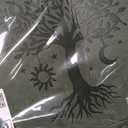 Leather D Ring Binder Fits 8.5"x11" Letter Size Paper, 1.5 Inch D-Ring Binders Holds 400 Sheets, Notepad Paper Cover Loose Leaf Organizer with Inner Pockets, Green Tree