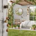 Vintage Gold Metal Bells with Jute Hanging Rope, Decorative Cow Chimes for Weddings, Parties, Christmas Wreaths & Home Dcor  Handmade Iron Bells Set