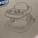 Baby Walker with Wheels, 5-in-1 Foldable Infant Toddler Walker for Boys Girls 6-18 Month,One-Step Fold Structure, 3 Adjustable Heights, Detachable Seat,Push Walker with Speed Control Wheels, Pink